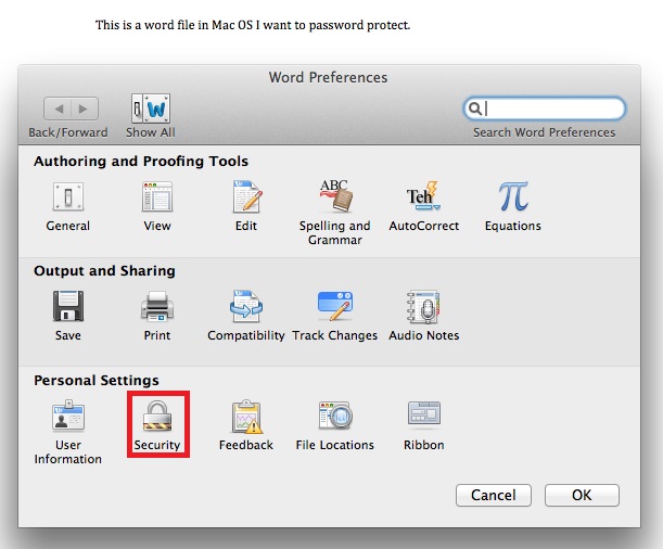 microsoft word for mac remove personal information